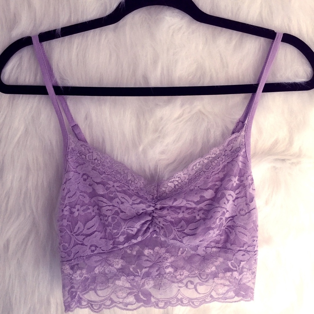 🌺 Honolua Purple Lace Adjustable Bralette Medium